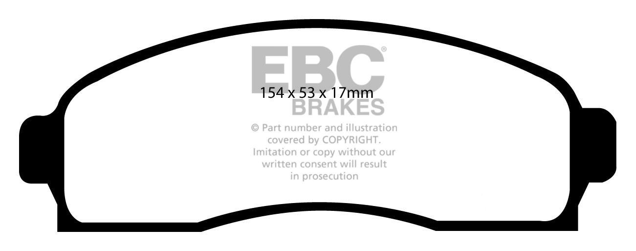 EBC Brakes FORD Explorer 4.0 2001-2005 Remblokken voorzijde