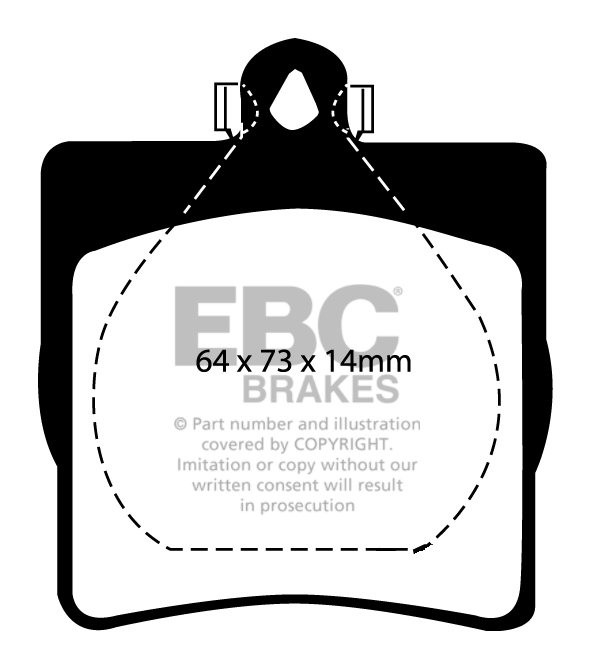 EBC Brakes MERCEDES C-Class (W203) C230 K 2004-2007 Remblokken a