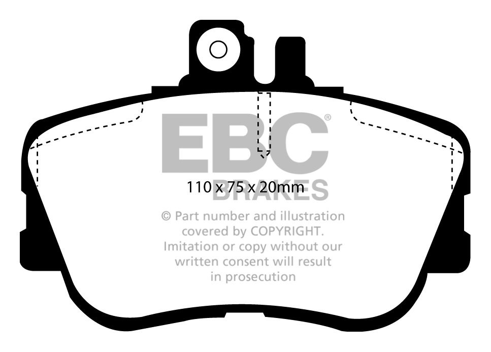 EBC Brakes MERCEDES C-Class (W202) C220 D Sedan 96-2000 Remblokk