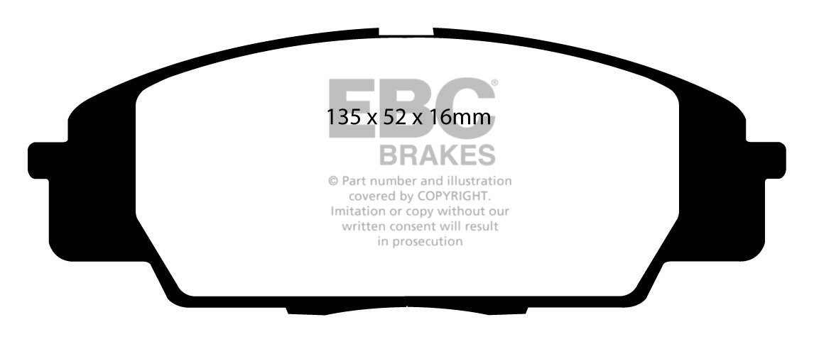 EBC Brakes HONDA Integra (Not UK) 2.0 Type S (DC5) 2004-.. Rembl