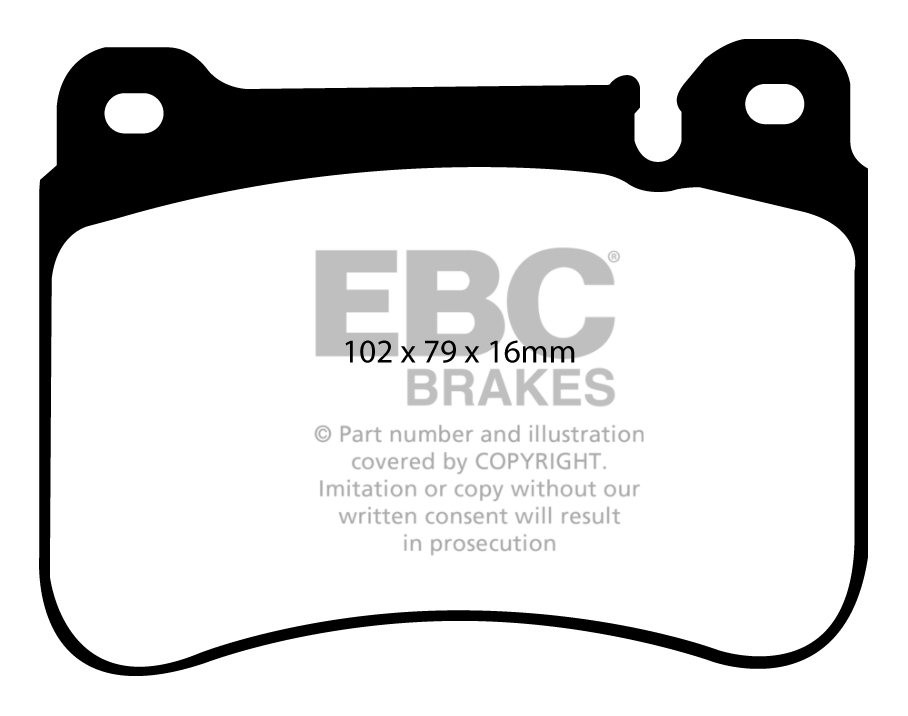 EBC Brakes MERCEDES SLK (R171) SLK350 (3.5) 2008-2011 Remblokken