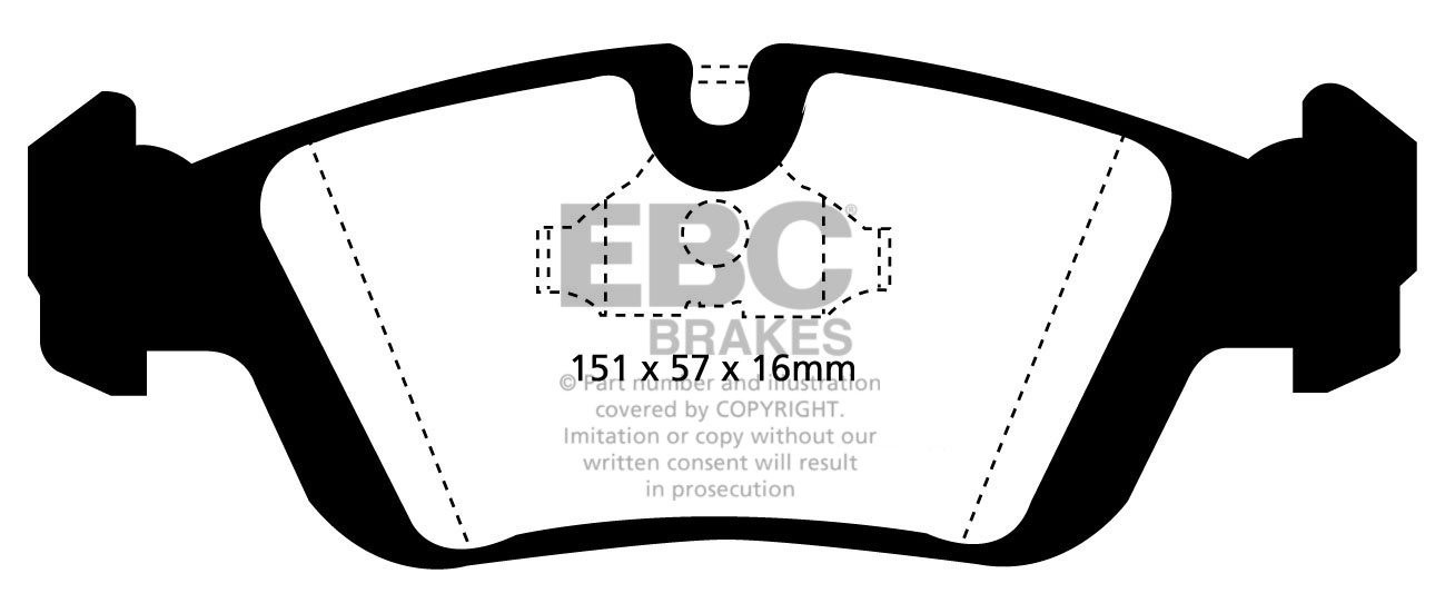 EBC Brakes CITROEN DS4 1.6 Turbo (155) 2011-2012 Remschijf groov