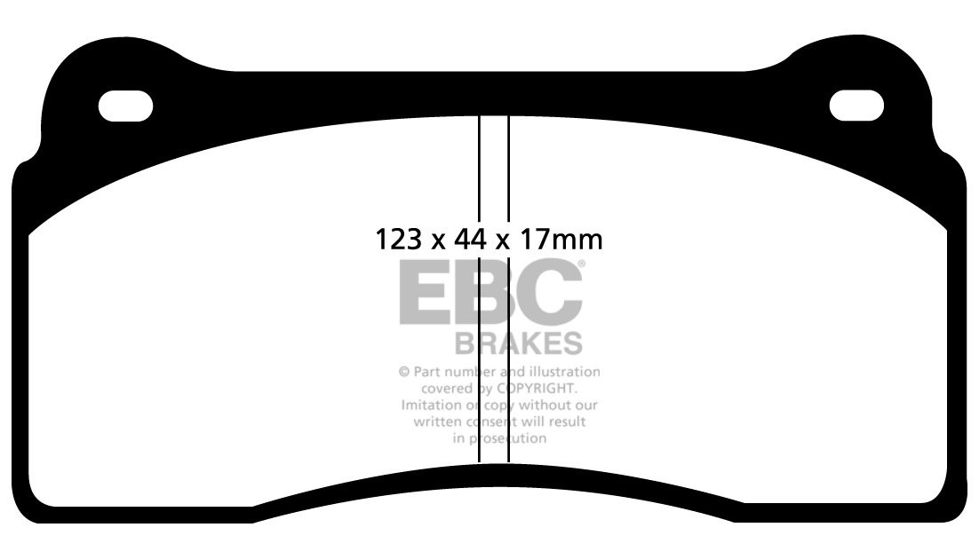 EBC Brakes AUDI R8  5.2 2009-.. Remblokken achterzijde yellowstu