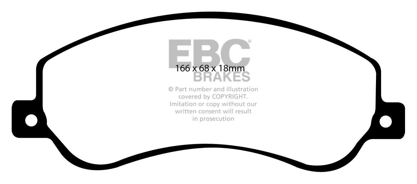 EBC Brakes FORD BEDRIJFSWAGEN Transit 350 RWD 2006-.. Remblokken