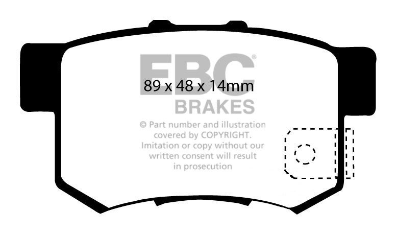 EBC Brakes HONDA Civic 1.6 Type R Import (EK9) 98-2001 Remblokke