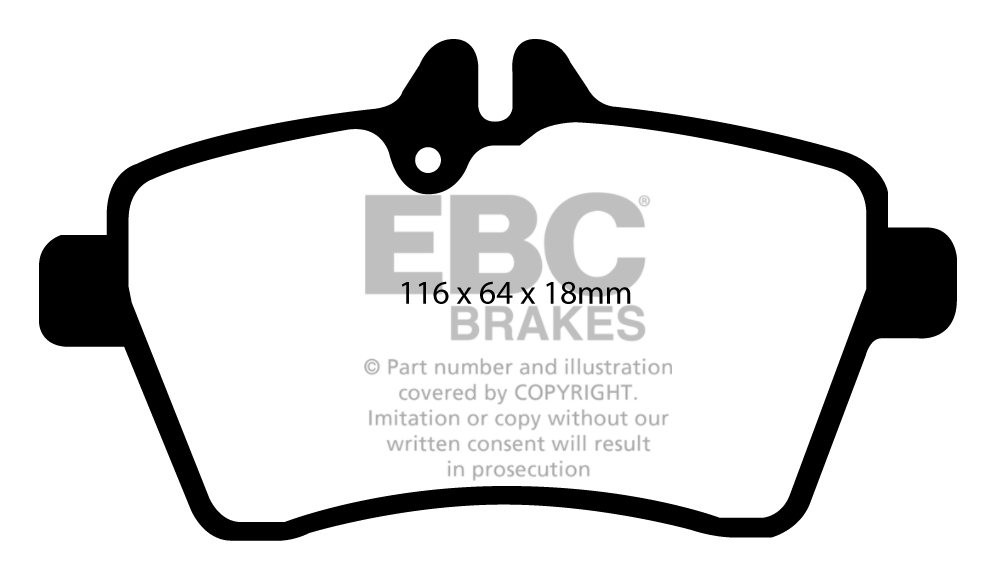 EBC Brakes MERCEDES B-Class (W245) B170 (1.7) 2005-.. Remblokken