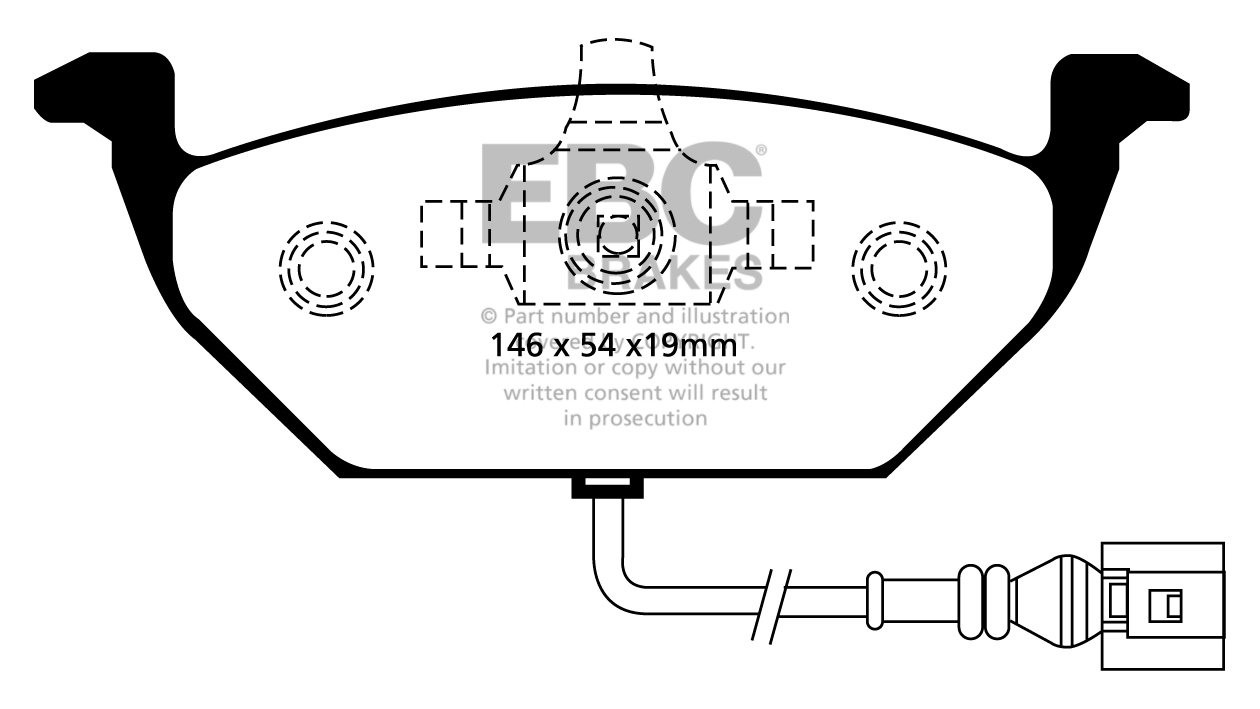 EBC Brakes SKODA Octavia 1.4 2004-.. Remblokken voorzijde
