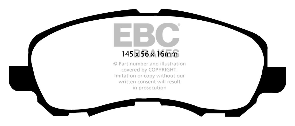 EBC Brakes MITSUBISHI ASX 1.8 TD 2010-.. Remblokken voorzijde