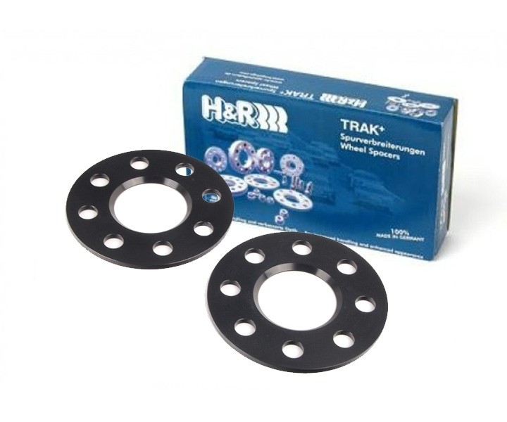 H&R Wheel Spacers 8mm 5x112 - Hub 57,1mm - Bolt size M14x1,5 -  Audi/Seat/Volkswagen/Ford - Black