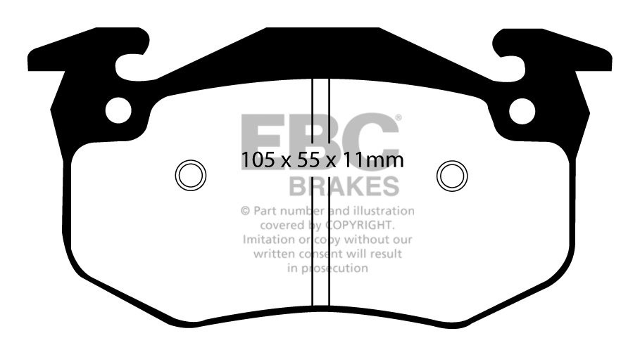 EBC Brakes RENAULT Megane 2.0 16v 96-99 Remblokken achterzijde g