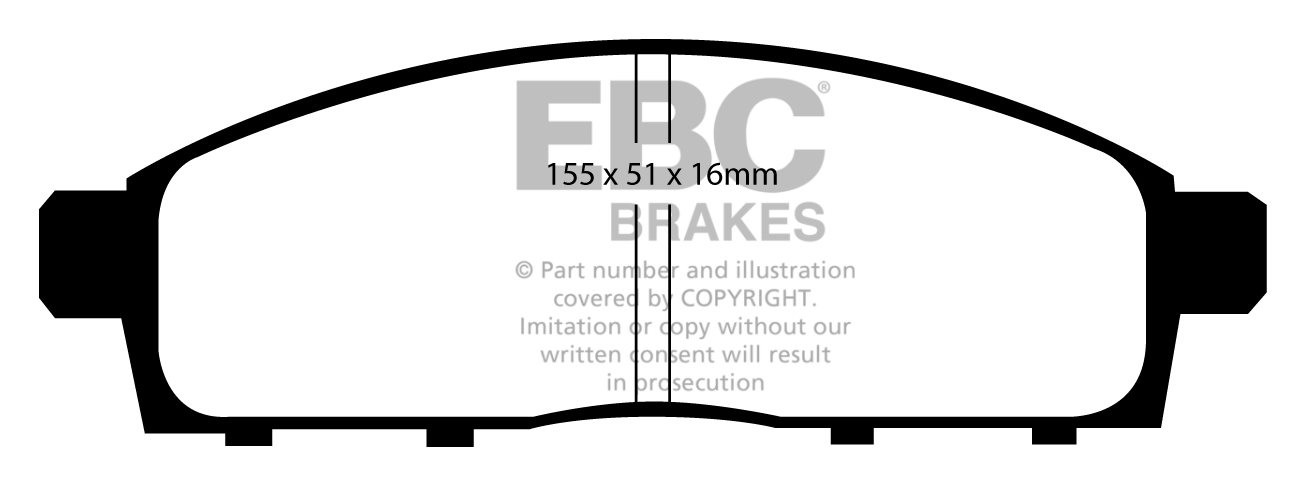 EBC Brakes MAZDA RX3 1.5 71-78 Remblokken voorzijde