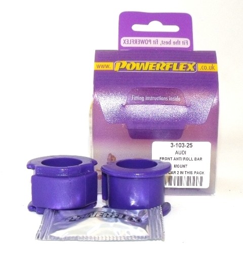 Audi Cabriolet  Front Anti Roll Bar Mount 25mm - PowerFlex PFF3-