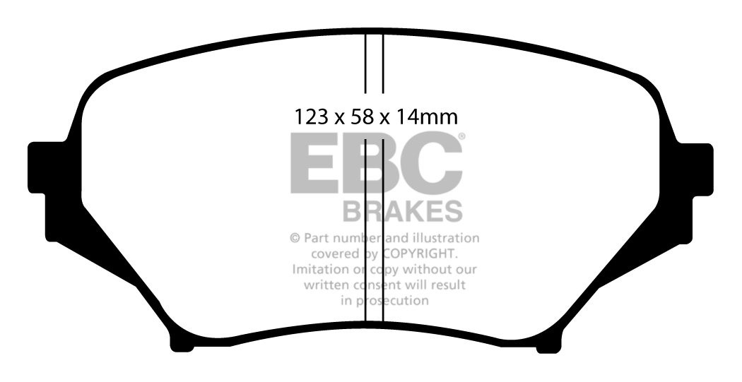 EBC Brakes MAZDA MX5 2.0 2005-.. Remblokken voorzijde