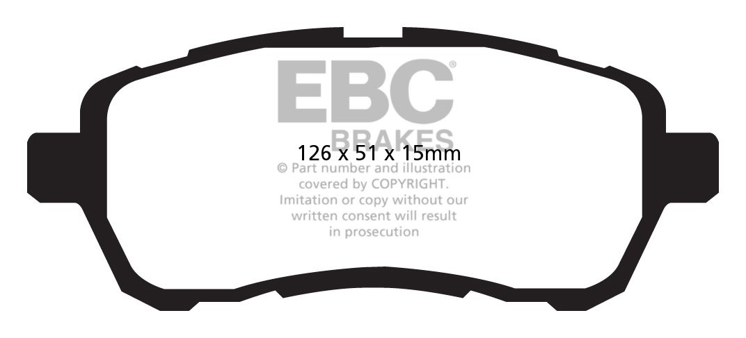 EBC Brakes MAZDA 2 1.6 TD 2008-.. Remblokken voorzijde