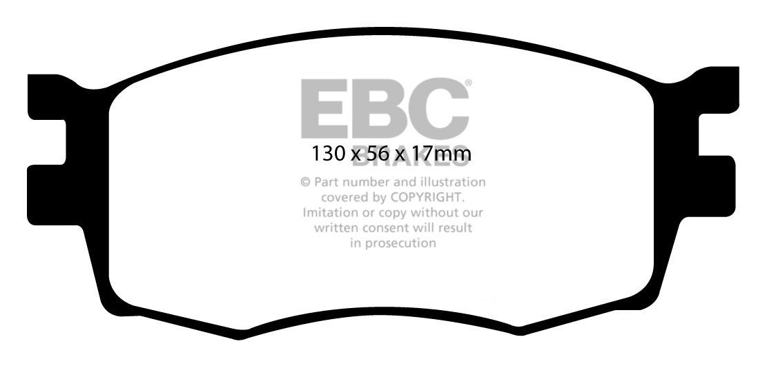 EBC Brakes KIA Rio 1.4 2005-2011 Remblokken voorzijde greenstuff
