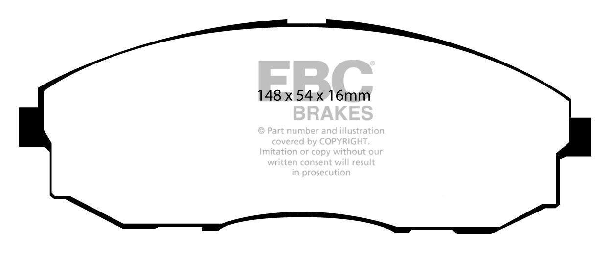 EBC Brakes HYUNDAI BEDRIJFSWAGEN H200 2.4 97-.. Remblokken voorz