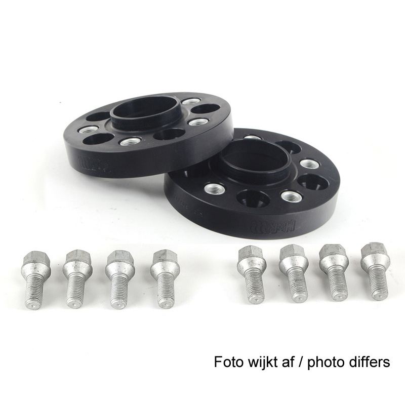 H&R DRA-System Wheelspacers 40mm 4x100 - Hub 57,1mm - Bolt size M12x1,5 -  Volkswagen - Black