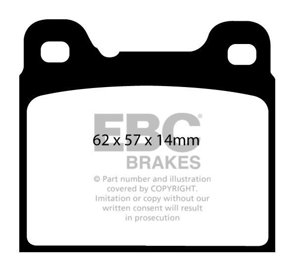 EBC Brakes OPEL Rekord 2.0 72-73 Remblokken voorzijde