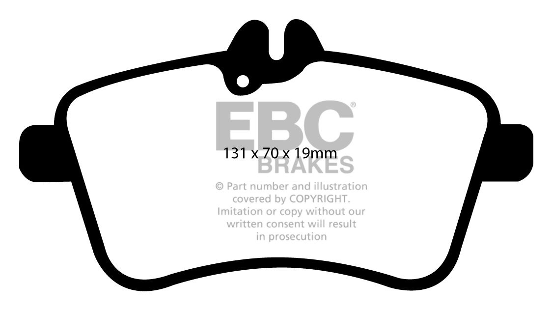 EBC Brakes MERCEDES A-Class (W169) A200D (2.0TD) 2004-.. Remblok