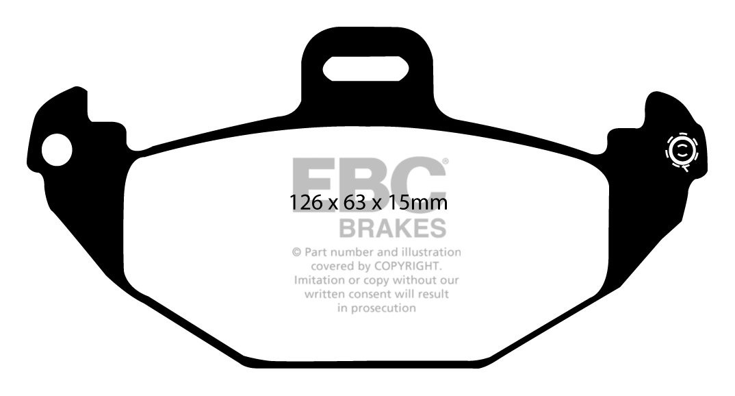 EBC Brakes RENAULT Laguna Station 2.0 97-2000 Remblokken achterz