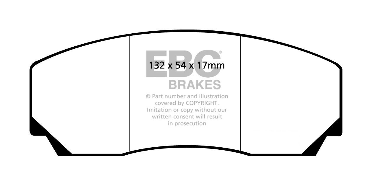 EBC Brakes FORD Fiesta 1.4 TD 2008-.. Remblokken voorzijde green