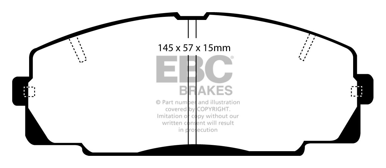 EBC Brakes TOYOTA BEDRIJFSWAGEN Hi-Ace 2.4 (RCH12) 95-96 Remblok