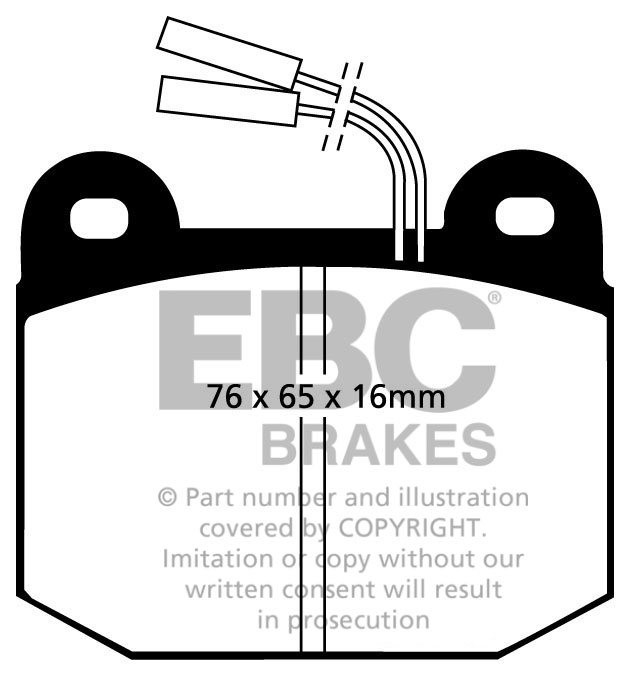 EBC Brakes ALFA ROMEO RZ 3.0 90-92 Remblokken voorzijde