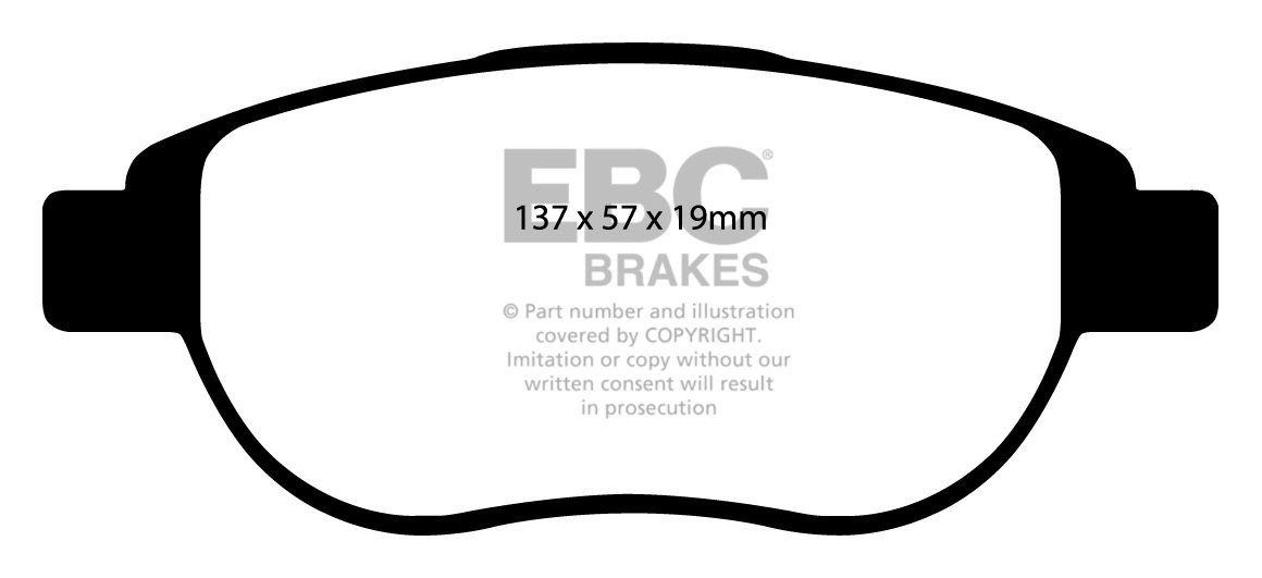 EBC Brakes PEUGEOT Partner Combi 2.0 TD (ESP) 2003-2008 Remblokk