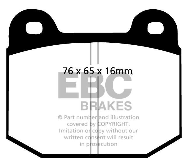 EBC Brakes OPEL Rekord 1.9 73-79 Remblokken voorzijde greenstuff