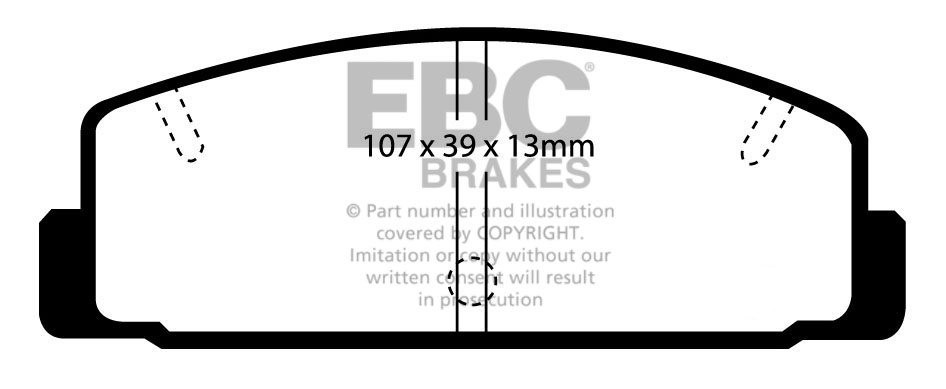 EBC Brakes MAZDA RX7 2.4 (1.3) 86-91 Remblokken achterzijde