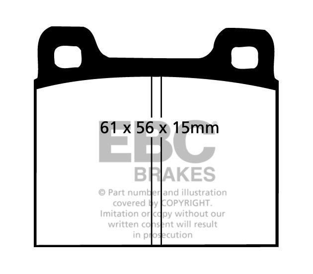 EBC Brakes OPEL Rekord 1.7 72-73 Remblokken voorzijde