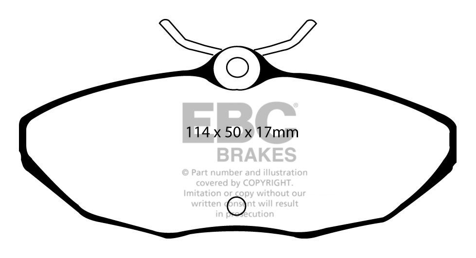 EBC Brakes LINCOLN LS 3.0 2000-2005 Remblokken achterzijde