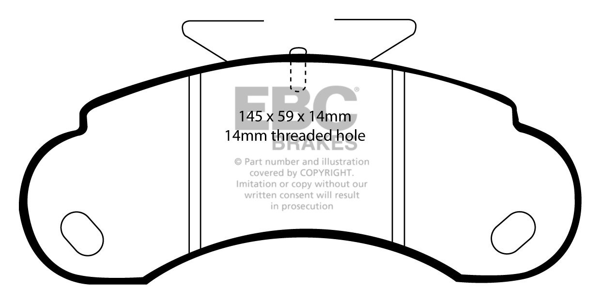 EBC Brakes MERCEDES G-Wagon (W463) G55 AMG 99-.. Remblokken voor