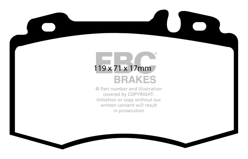 EBC Brakes MERCEDES SL-Class (R129) SL500 93-2002 Remblokken voo