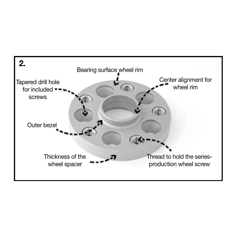 H&R DRA-System Wheelspacers 45mm 5x120 - Hub 74,0mm - Bolt size M14x1,25 -  BMW