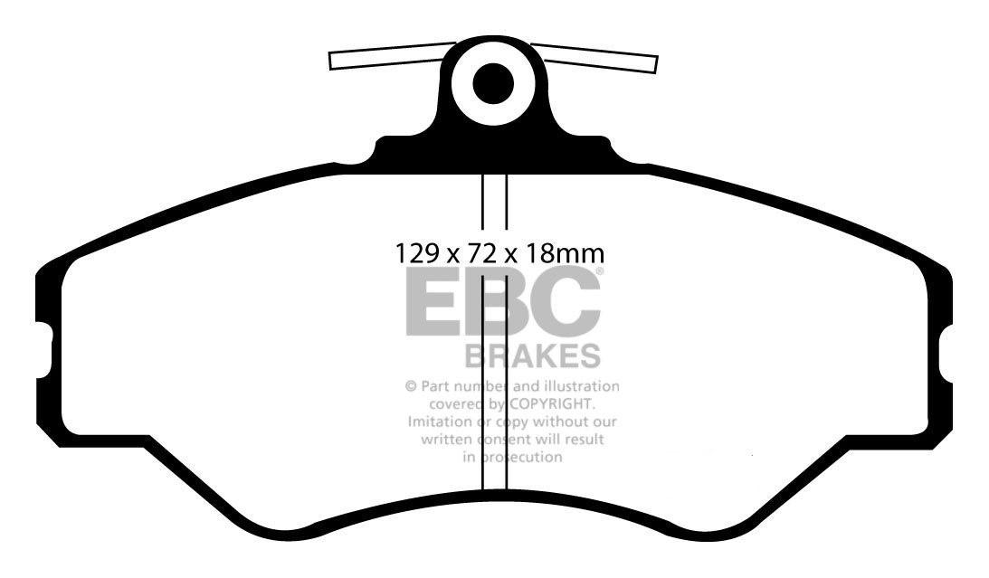 EBC Brakes HYUNDAI BEDRIJFSWAGEN H150 2.5 D LWB 95-.. Remblokken