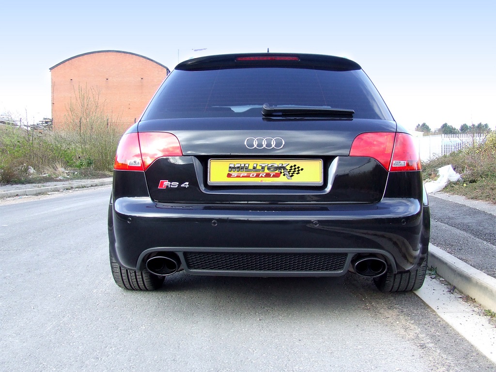 Milltek Audi RS4 B7 non-resonated(luider) cat-back systeem met l