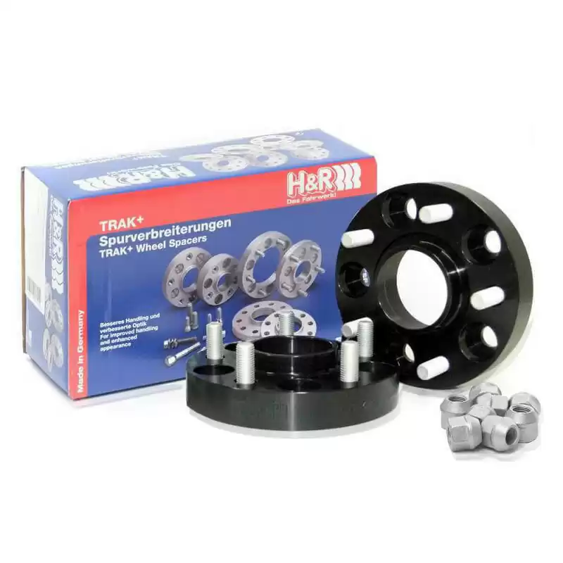 H&R DRM-System Wheelspacers 22mm 5x100 - Hub 56,0mm - Bolt size M12x1,25 -  Subaru/Toyota - Black
