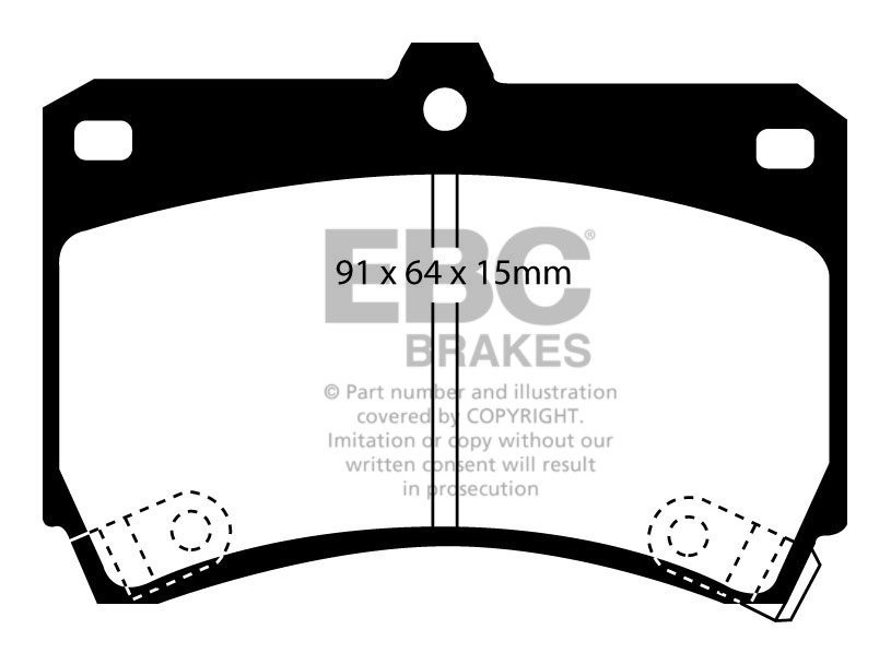 EBC Brakes MAZDA Demio 1.5 2000-2002 Remblokken voorzijde