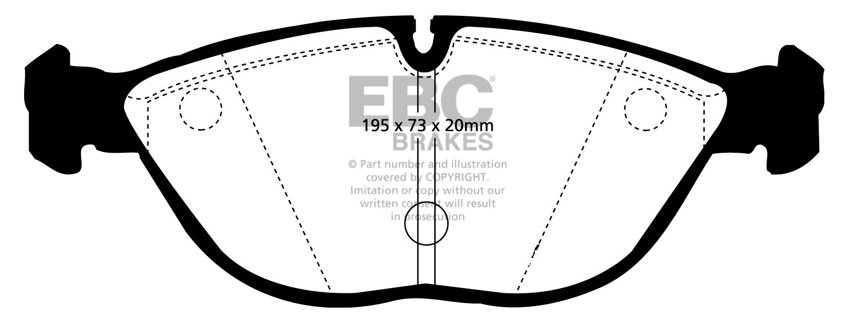 EBC Brakes MERCEDES E-Class (W210) E55 AMG 97-2002 Remblokken vo