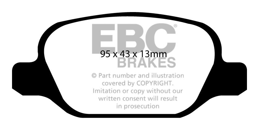 EBC Brakes FIAT BEDRIJFSWAGEN Doblo 2.0 TD 2010-.. Remblokken ac