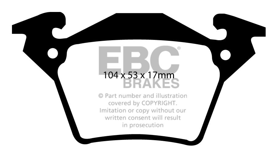 EBC Brakes MERCEDES BEDRIJFSWAGEN Vito 2.0 98-2003 Remblokken ac
